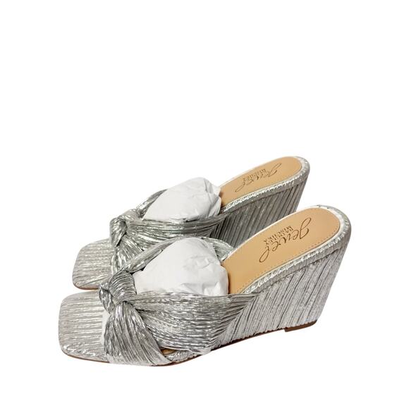 JEWEL BADGLEY MISCHKA WOMEN'S HYPE KNOT WEDGE EVENING SANDALS SIZE 5 1/2 NEW - Picture 7 of 9